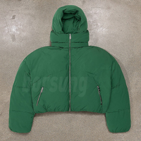 Duvet d'oie chaud à bulles personnalisé rembourré imperméable pour l'hiver Veste polaire d'hiver grande taille pour hommes