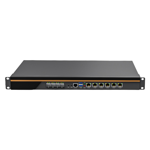4 10G 2.5Gb Poe Sfp+ Port Vpn Super Soft Router Mini Pc 1U Firewall Server Router Mikrotik X86 Pfsense With 4 Spf