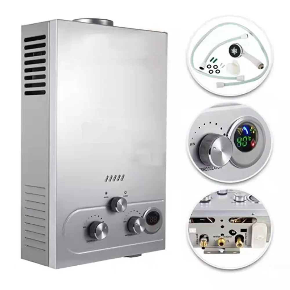 7L 10L 12L16L 20L Indoor Douche Badkamer Lpg Hot Water Gas Boiler Binnenlandse Ng Geiser Instant Thuisgebruik Water heater