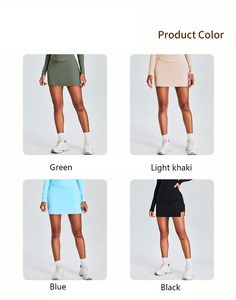 XW-TM0199 grosir desain baru pakaian olahraga Gym rok Golf Tenis Slim Fit ramping A-line pinggang tinggi lembut nyaman pakaian olahraga - Product Image 5