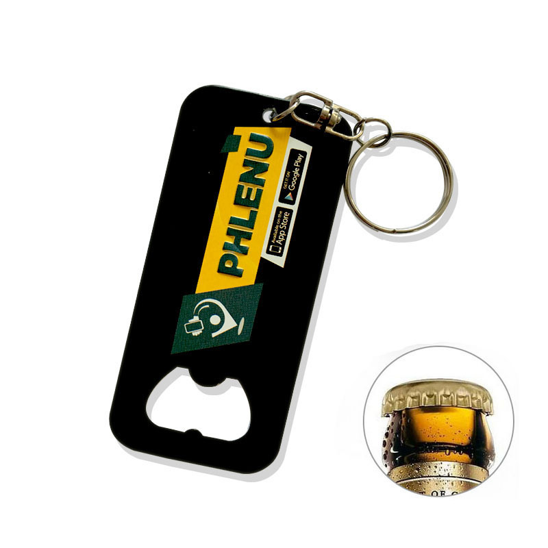 Custom Rubber Keychain Waterproof Letterpress Printed