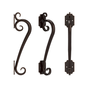 Venta al por mayor de hierro forjado manijas de <span class=keywords><strong>puerta</strong></span> de entrada delantera Retro clásico jardín Patio de hierro fundido manija de <span class=keywords><strong>puerta</strong></span> artesanal - Product Image 1