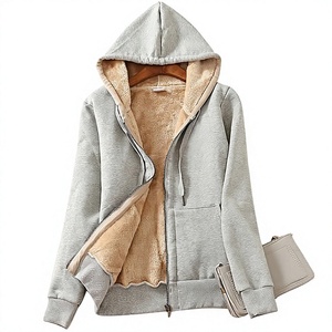 Sudadera con Capucha de Sherpa para Mujer, Cálida y Suave, Tipo Teddy, para Invierno - Product Image 1