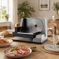 Trancheuse à viande électrique automatique pour viande congelée, coupe-viande domestique, lame de 17 cm, machine à trancher la viande