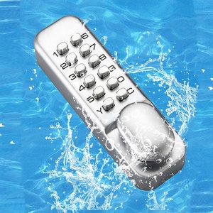 Mechanical Keyless Entry <strong>Door</strong> Lock Exterior Gate Lock Battery Free Latch Waterproof Code Lock - Product Image 4