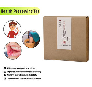 Thé aux herbes biologique en gros pour le soulagement des aphtes et le soutien de la faiblesse corporelle, boisson santé naturelle soluble en boîte - Product Image 1