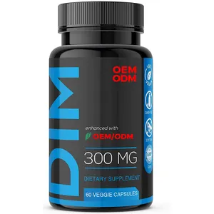 Dim补充剂300毫克胶囊，额外强度二吲哚甲烷DIM + 黑胡椒提取物雌激素阻滞剂，适用于男性和女性