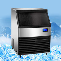 Machine à glaçons en cubes multifonctionnelle à usage commercial en acier inoxydable 304 avec compresseur Copeland, longue durée de vie, pour restaurant, bar, café