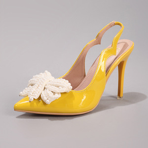 Zapatos de Fiesta Radiantes para Mujer con Tacón de Aguja y Adorno de Plumas, Punta Puntiaguda - Product Image 6