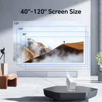 Smart 5G Home Theater Allwinner Android 11, proyektor Mini Flip baru Video LCD LED portabel Full HD 720P Keystone elektronik
