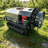 Pulvérisateur agricole à chenilles pour vergers de pommiers et rangs d'agrumes, équipement de soin des cultures agricoles pour application sur le terrain