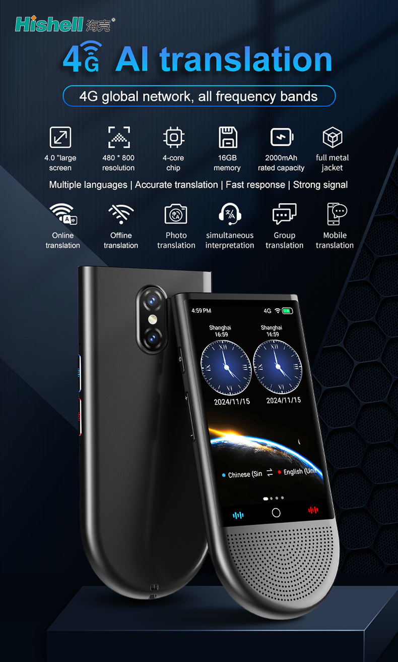S15 Portable Ai Voice Translator - 148 Languages Real Time