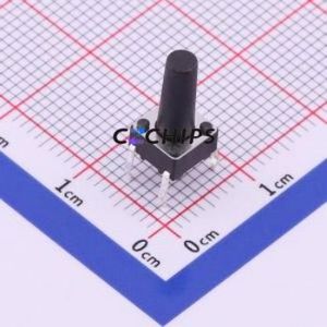 TS-1095-A155B2-D1 Tactile Switch Through hole-4P,6x6mm Switch Single Pole Single Throw Round Button 1.8N Through Hole - Product Image 1