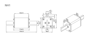 Fusible de bajo voltaje con descuento 690VAC 250A NH1 HRC marca Yinrong de <span class=keywords><strong>GALAXY</strong></span> - Product Image 2