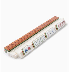 ไพ่มาจองอะคริลิกเมลามีนสีแดงเคลือบกลิตเตอร์สีม่วง 4 ชั้น แบบโมเดิร์น ไม่มีลวดลาย รับทำโลโก้ตามสั่ง OEM/ODM ขนาดตามสั่ง ผลิตตามแบบที่กำหนด - Product Image 3