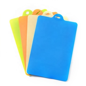 Kitchen foldable polyethylene plastic thin cutting board