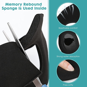 Accessoires <span class=keywords><strong>VR</strong></span> Bande de mousse de masque de sueur souple et confortable pour Oculus Quest 2/3 Housse de protection respirante, fraîche et sèche pour <span class=keywords><strong>VR</strong></span> - Product Image 6