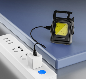 Thiết kế mới đôi bên di động <span class=keywords><strong>COB</strong></span> làm việc ánh sáng 800mAh pin 800lm thay đổi độ sáng kích thước nhỏ cắm trại Keychain đèn - Product Image 4