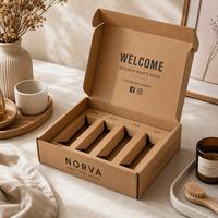 Boîte d'expédition pliable en carton ondulé kraft avec logo personnalisé écologique pour les cadeaux, les abonnements et la vente au détail