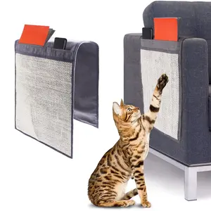 家具の傷を防ぐための猫の引っかきマットサイザル麻ソファシールドペット家具カバー