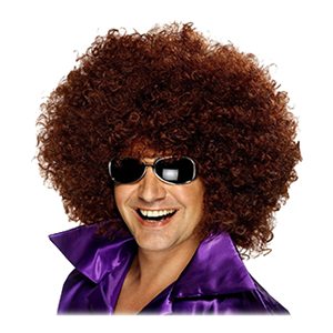 Perruque Disco Mullet pour Homme Perruque Courte Bouclée <span class=keywords><strong>Punk</strong></span> <span class=keywords><strong>Rock</strong></span> Perruques Rocker des Années 80 pour Halloween - Product Image 1