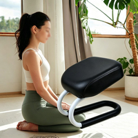 Tabouret de yoga ergonomique avec support dorsal, chaise de méditation réglable, siège pour bureau, maison, entraînement, correction de posture