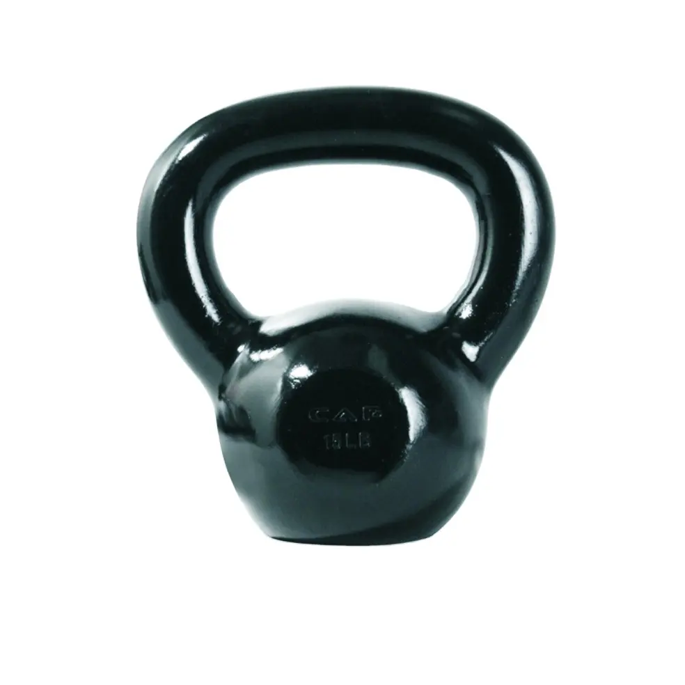 Black Cast Iron Painted Kettlebell