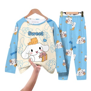 <span class=keywords><strong>Pigiama</strong></span> per Bambine, Set Primaverile e Autunnale in Seta di Latte, Carino e Traspirante, per Bambine di Età Media e Superiore - Product Image 5