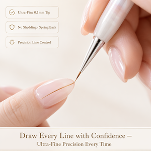Pinceau à ongles en acrylique Slim Point avec manche ergonomique, poils en nylon non pelucheux, pour manucure en salon et marque privée - Product Image 5