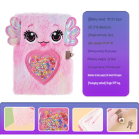 Journal Secret en Peluche A5 Motif Dessin Animé Mignon et Abordable avec Serrure et Clés pour Filles Fans de BTS