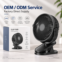 Nouveau ventilateur portable à clipser, alimenté par USB 5V, silencieux, vent puissant, pliable, télescopique, mini ventilateur pour poussette de bébé, utilisation en extérieur, en voiture