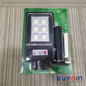 IP65 Lampu Jalan Tenaga Surya All In One, Lampu Keamanan Senja To Fajar untuk Halaman, Taman, Jalan 180W 72LED Lampu Surya Luar Ruangan