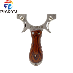 Nuova Fionda Professionale in Acciaio Inox e Legno per Caccia e Tiro all'Aperto - Product Image 2