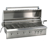 Barbecue au gaz GPL/GN de 48 pouces, moderne, luxueux, robuste, de qualité supérieure, intégré, en acier inoxydable SUS 304, pour l'extérieur, la cuisine, la maison, le jardin