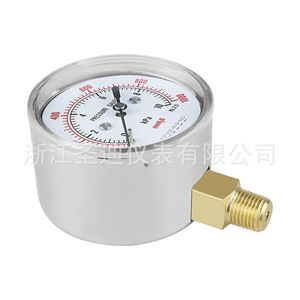 Fabricante personalizado suministra manómetros de diafragma YE60, manómetros de micropresión con carcasa de hierro, manómetros en kPa y ZG1/4 - Product Image 2