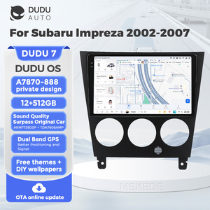 DUDUAUTO para <span class=keywords><strong>Subaru</strong></span> <span class=keywords><strong>Impreza</strong></span> 2002-2007, Sistema Multimedia Android Modificado para Auto, Navegación Bluetooth, Carplay, Pantalla de Visión Trasera - Product Image 1