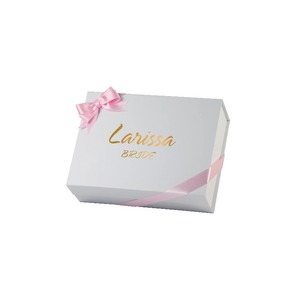 Luxury Magnetic Folding <b>Box</b> with Private logo Bridesmaid <b>Gift</b> Packing <b>Box</b> for <b>Wedding</b> Dress Bridal Bouquet Name Custom on <b>Box</b> - Product Image 4