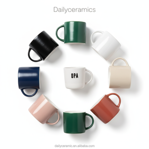 Personalisierte Weiße Keramik-Kaffeetassen mit Deutscher Beschriftung Schwester Opa Onkel Steinzeug Geschenktasse 350ml - Product Image 2