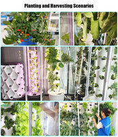 Tour de plantation hydroponique 14 couches 70 Kit de culture hydroponique pour plantes avec kit de culture d'outils pour légumes comprenant de l'eau/tube/minuterie