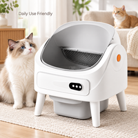 Bac à litière automatique pour chat à ouverture supérieure, autonettoyant, intelligent, avec capteurs de sécurité, contrôle des odeurs, fabricant OEM en gros