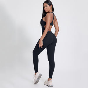 Super Zacht 3.0 Slank Naakt Gevoel Schoonheid Rug Rits Dansende Fitness Yoga Gym Wear Workout Jumpsuits Butt Lift Vrouwen Bodysuits - Product Image 2