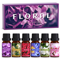 Huile Essentielle Florale Lilas, Chèvrefeuille, Rose, Lotus Bleu, Gardénia, Fleur de Cerisier pour Diffuseur, Aromathérapie, Fabrication de Bougies et de Savons