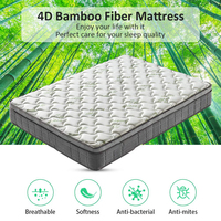 Matelas de lit simple économique pour hôtel, prix d'usine, matelas à ressorts en vente, matelas en bambou