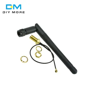 11cm 2.4G Wireless Antenna Stick 2dB 2.5dB Gain For NRF24L01 PA CC2500 Module 20cm IPX Adapter Cable