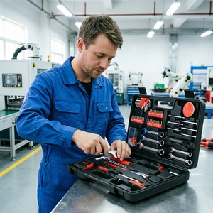 Juego de Herramientas Mecánicas Profesionales de 146 Piezas con Caja de Herramientas, Kit Completo de Herramientas Manuales para Reparación de Automóviles, Mantenimiento del Hogar, Bricolaje y <span class=keywords><strong>Taller</strong></span> - Product Image 1