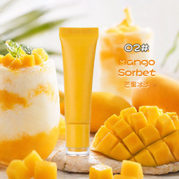 Baume à lèvres hydratant et repulpant en gros, OEM/ODM, à la mangue, avec logo personnalisé, enrichi en vitamine E et minéraux, teinté et pigmenté