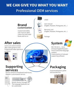 23.6 "AIO máy tính xách tay Core I7 kinh doanh Gamer Máy tính để bàn monoblock Máy tính chơi Game Barebone All-in-One + PC - Product Image 2