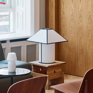 Lampe de table au design nordique minimaliste, ampoule LED E27, contrôle par interrupteur, pour salon, chambre à coucher, éclairage d'ambiance - Product Image 3