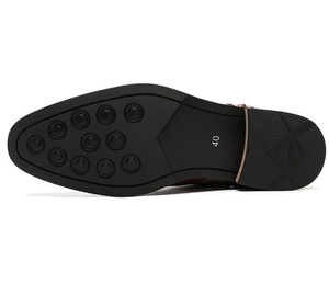 Dropshipping Hot-selling Luxury Leather Men's Shoes Genuine Leather Formal <strong>Black</strong> <strong>White</strong> Color-blocked <strong>Brogues</strong> Fast Delivery - Product Image 6