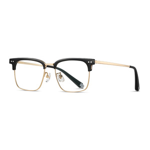 Wanda Eyeglasses <b>Frames</b> LF9026 Full Rim Rectangle <b>Metal</b> Titanium Anti Blue Light Men's Glasses - Product Image 5